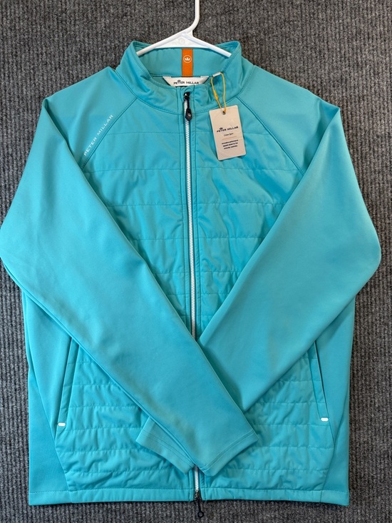Peter Millar Other - NEW Peter Millar Hyperlight Merge Full Zip Performance Golf Jacket Reef Medium